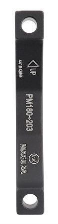 DISC-ADAPTER, +23mm, 180/203mm, PM/PM / silber / 203mm