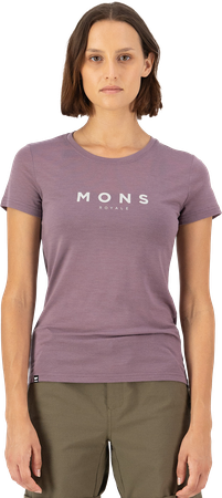 ICON Damen-Merino-Kurzarmshirt / mauve / M
