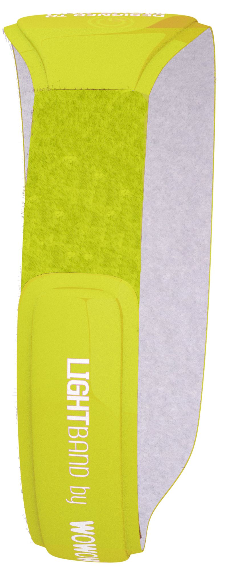 LIGHTBAND reflektierendes Arm- und Beinband mit LED / gelb