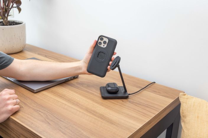 QUAD LOCK MAG Dual Desktop Wireless Charger / Black / onesize
