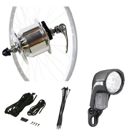 LUMEX LIGHT DYNAMO Vorderrad inkl. Lichtset / 28" Felix, DM18 36