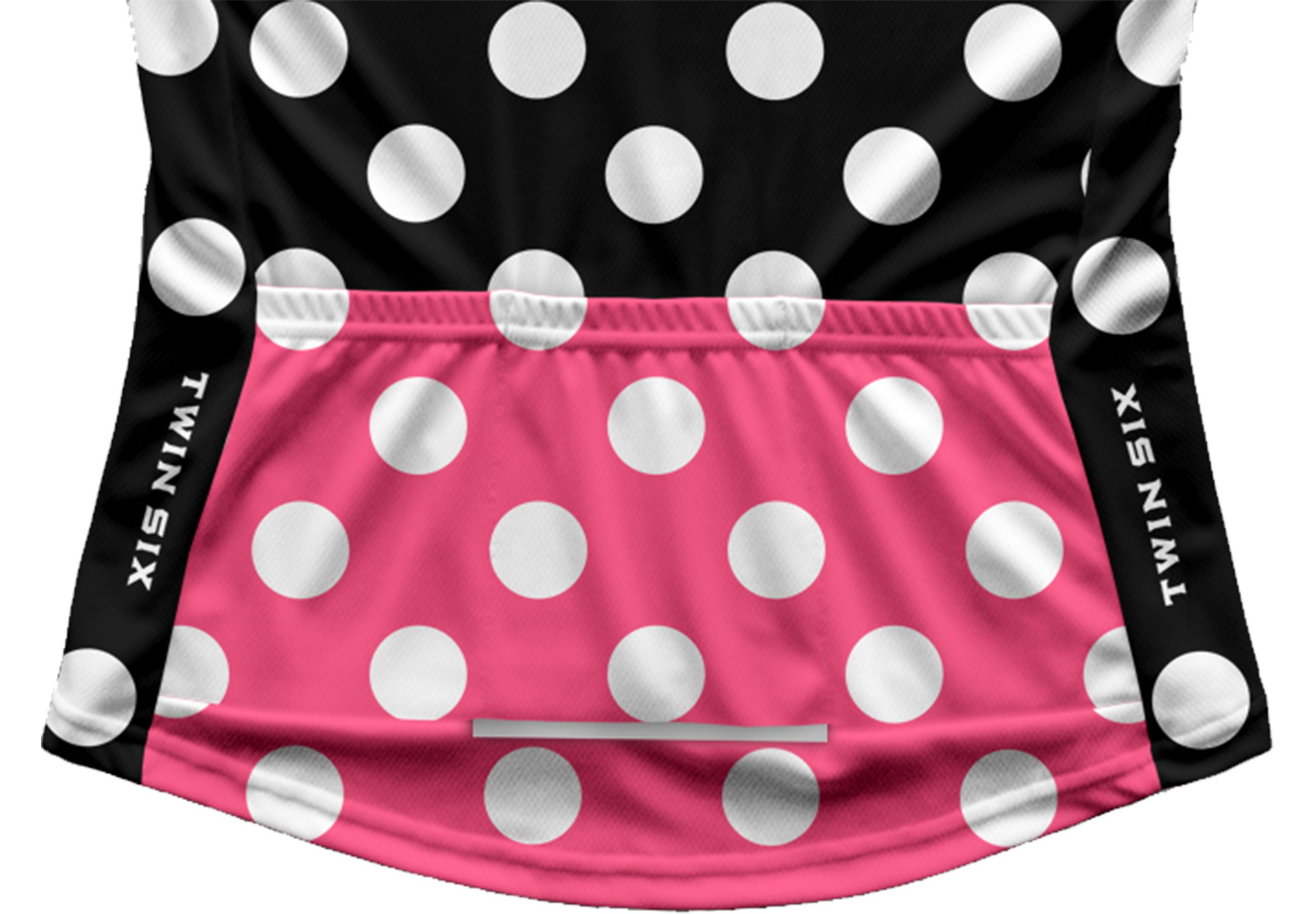 THE QOM Damen-Kurzarmtrikot / black/pink / XL