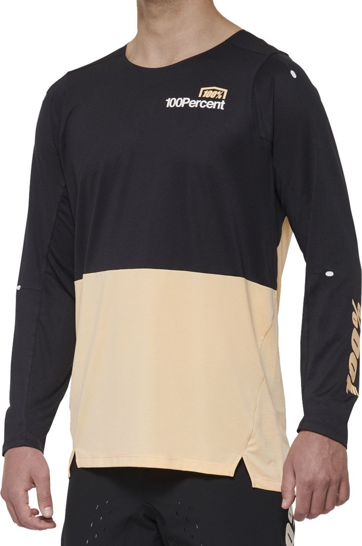 R-CORE-X Long Sleeve Jersey / black-peach / L