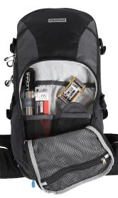 YAK Rucksack 19 + 5 Liter / schwarz grau / 19+5L