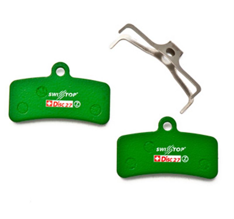 DISC C 27 Bremsbelag, organisch für Shimano 4-Kolben Bremsen (alle Modelle), TRP Quadiem / grün / ORGANISCH