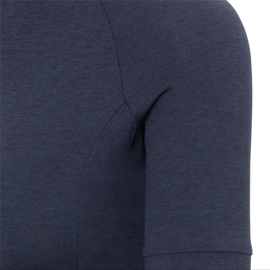 NEW ROAD Damen-Gravel-Kurzarmtrikot / phantom blue heather / M
