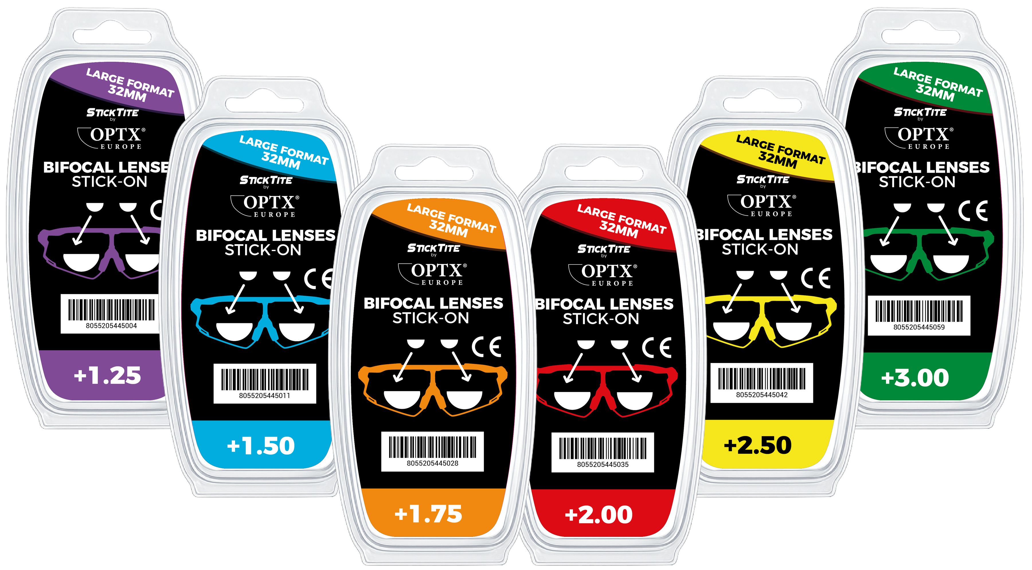 BIFOCAL LENSES aufklebbare Leselinsen / 32mm / +1.75