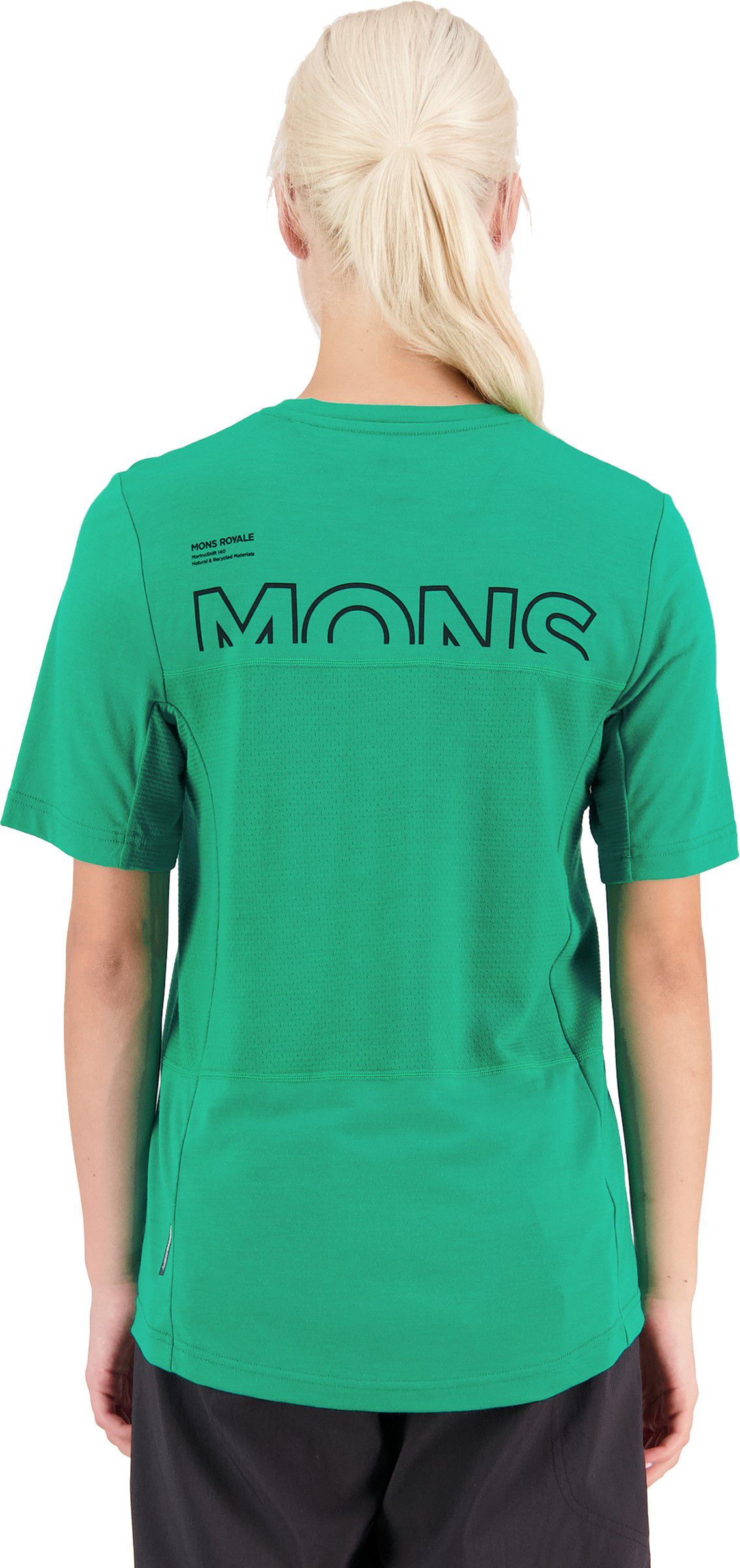 TARN Damen-Merino-Kurzarmshirt / pop green / L