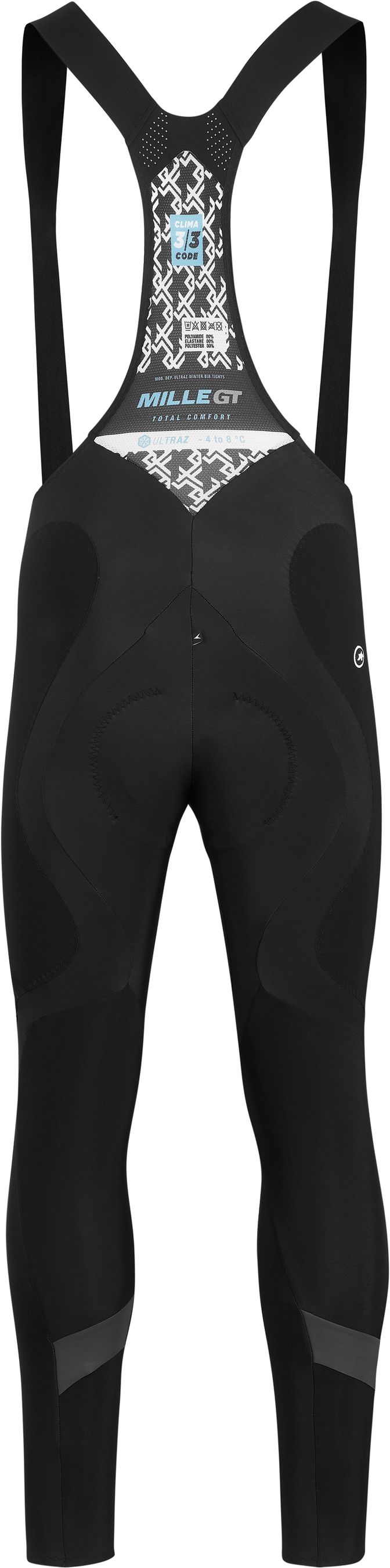 MILLE GT ULTRAZ Herren-Softshell-Trägerhose mit Polster / black series / XXL