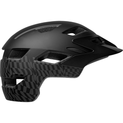 Sidetrack Child Helmet / matte black wavy checks