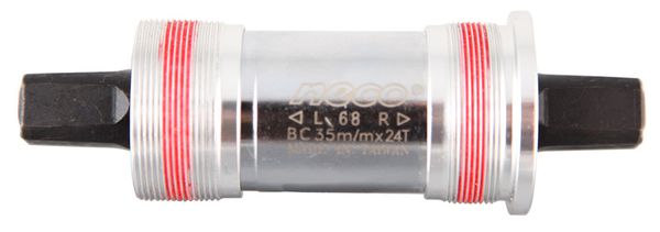 FRA 4-Kant-Tretlager für 68mm Gehäuse / silber schwarz / FRA 122.5mm