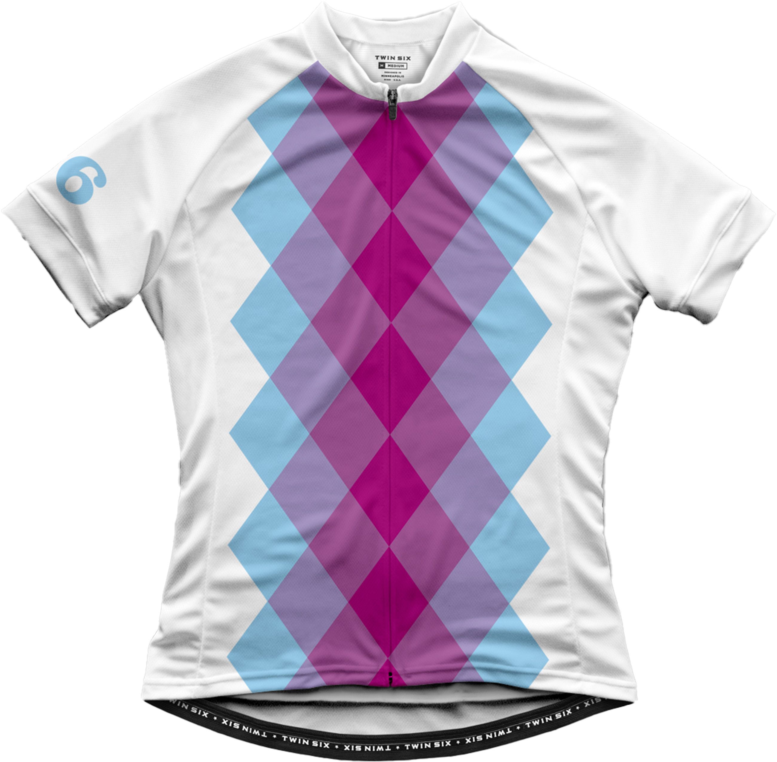 THE ARGYLE Damen-Kurzarmtrikot / white / L