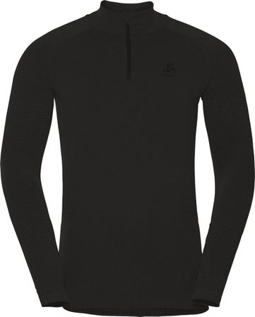 PERFORMANCE ECO 1/2 Zip Herren-Langarmshirt / schwarz / XXL