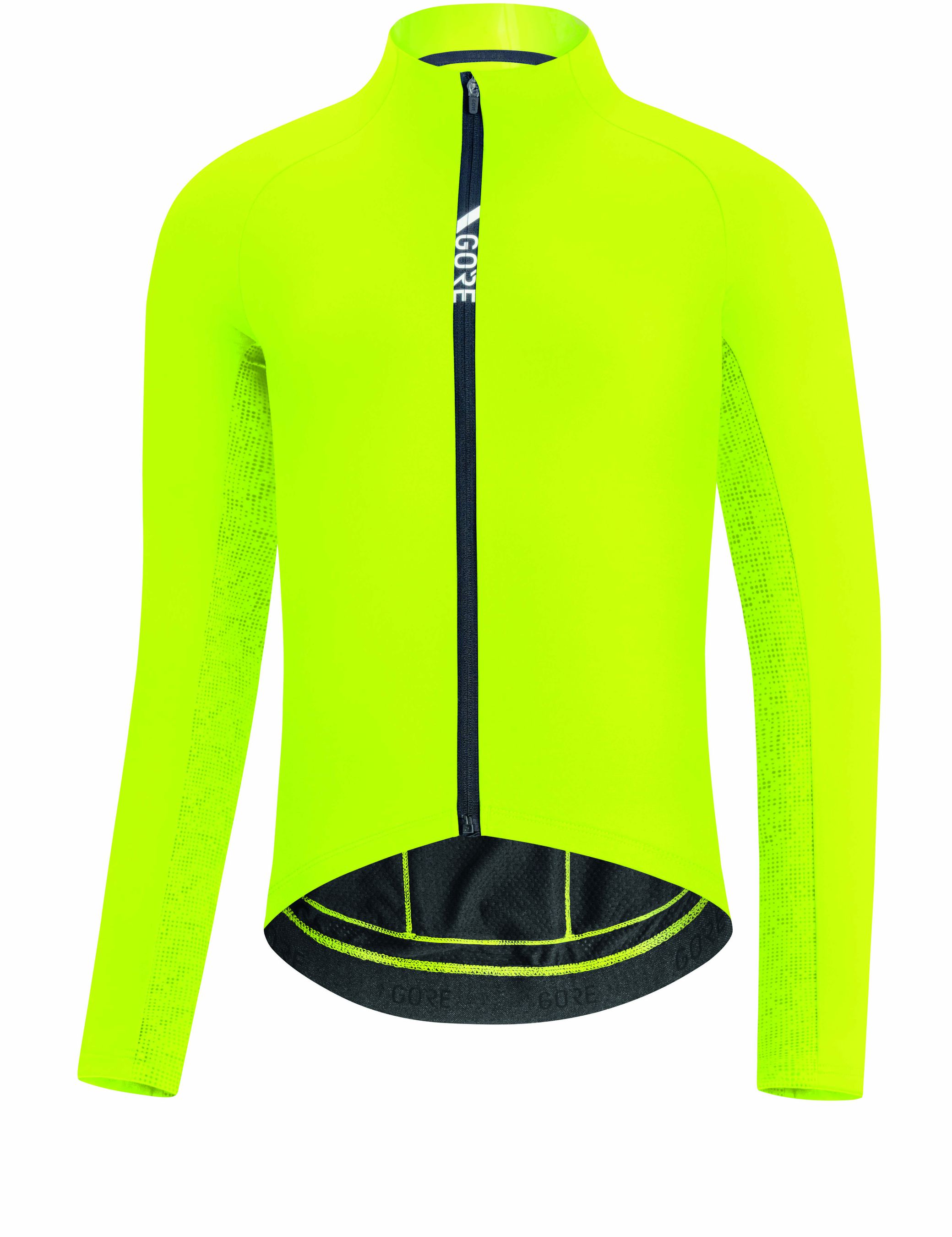 C5 THERMO Herren-Langarmtrikot / neon yellow / S