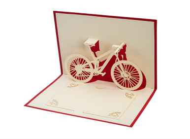 Postkarten - 3D-Grusskarte Bike von HERVORRAGEND