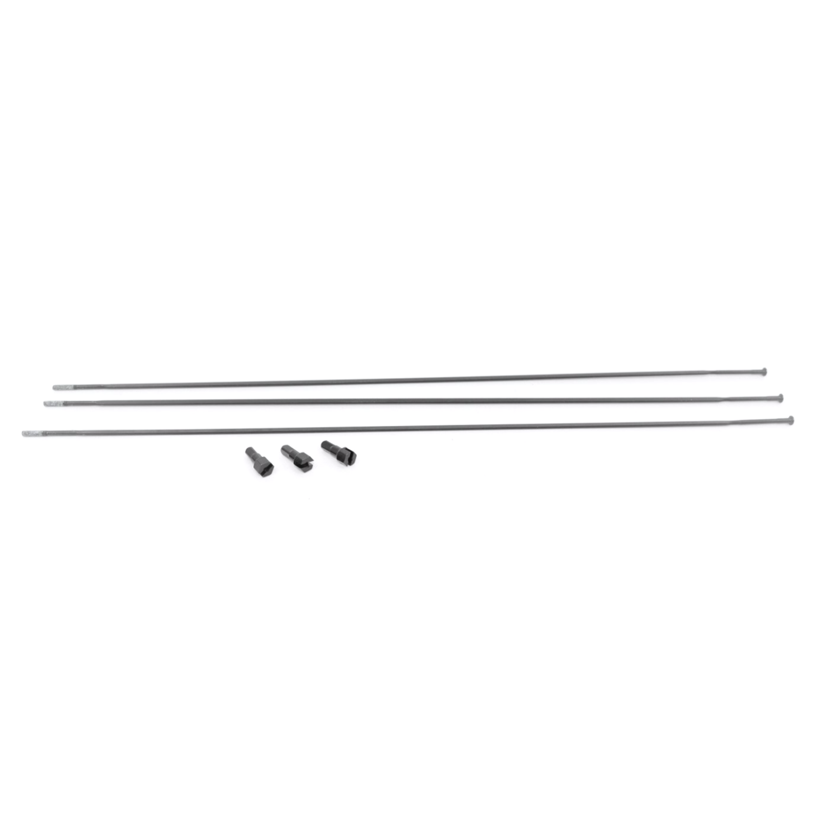 Spoke and Nipple 294mm Straight Roam/Rail 40 Qty 3 / black