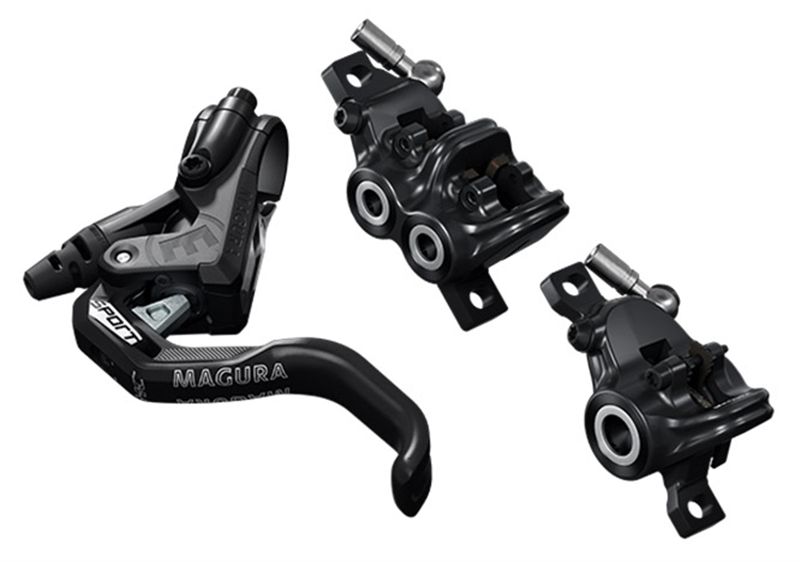 MT TRAIL SPORT vorne 4-Kolben /hinten 2-Kolben Scheibenbremsset / schwarz