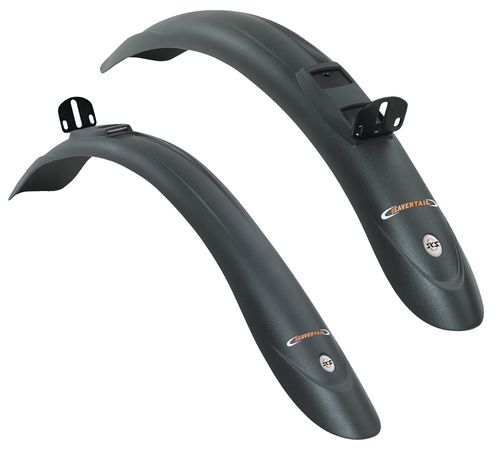 Steckschutzblechgarnitur Beavertail 26-28 schwarz / schwarz