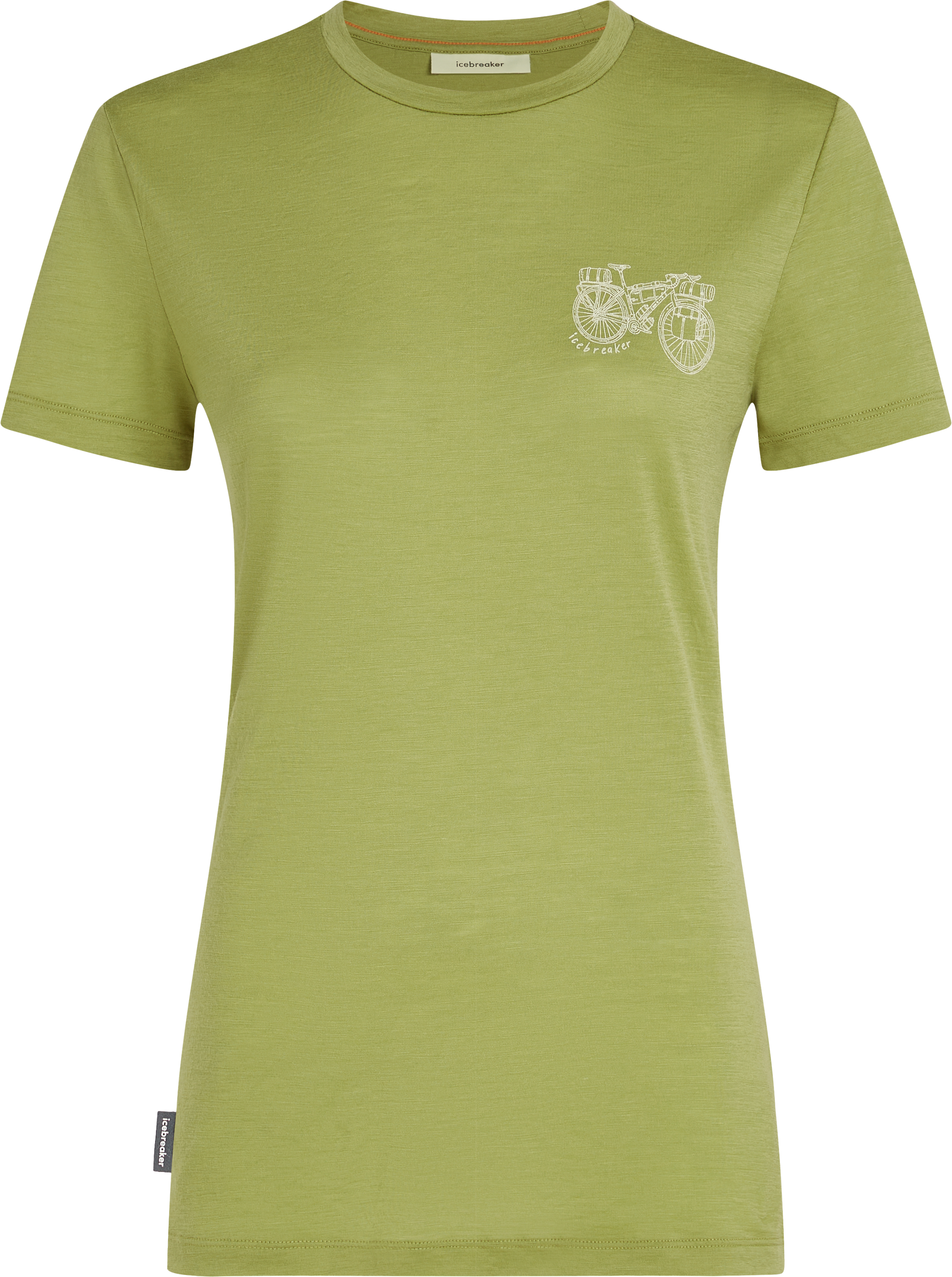 TL ADVENTURE RIDE Damen-Merino-Kurzarmshirt / olive / S