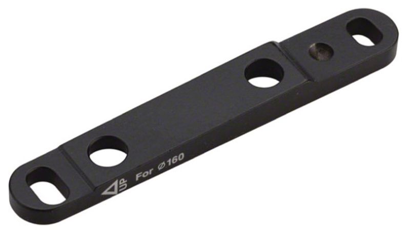 DISC-ADAPTER Road Flatmount vorne, 160mm / schwarz