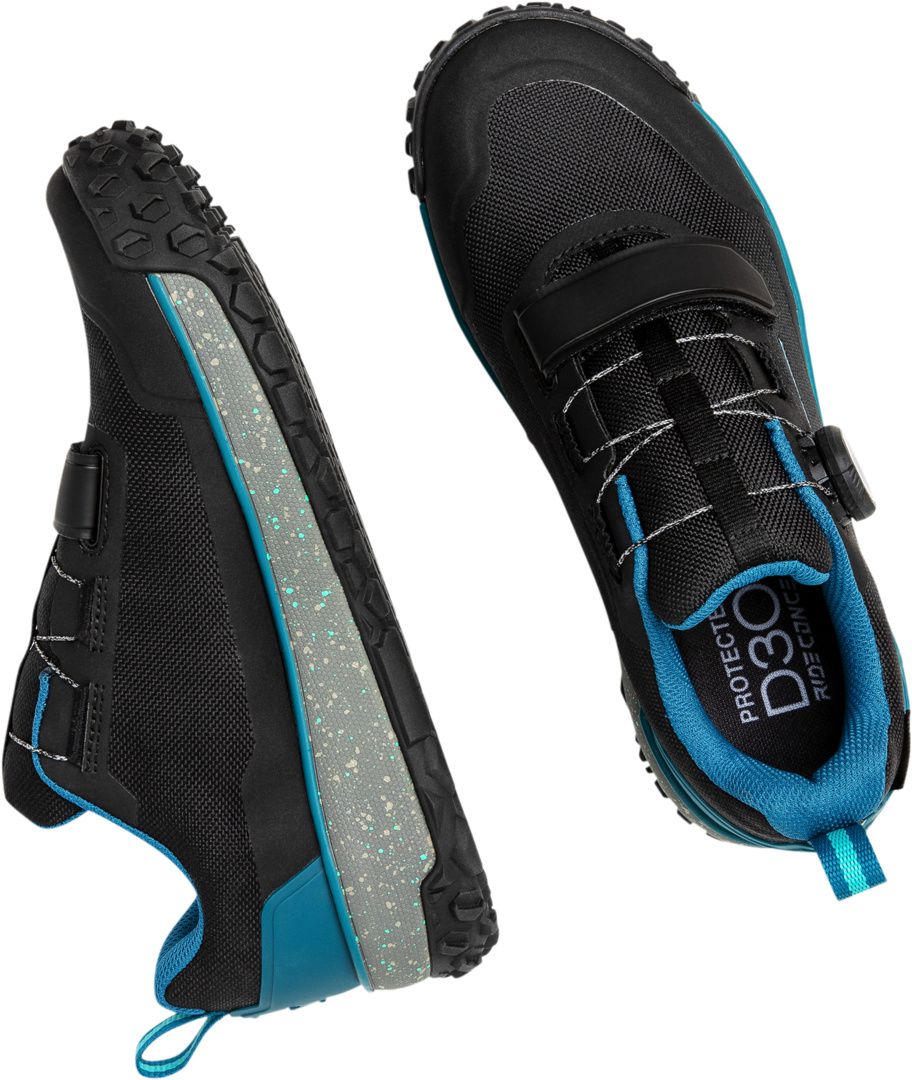 Flume Flat Boa Schuh Damen / schwarz,tahoe blau / 37.5