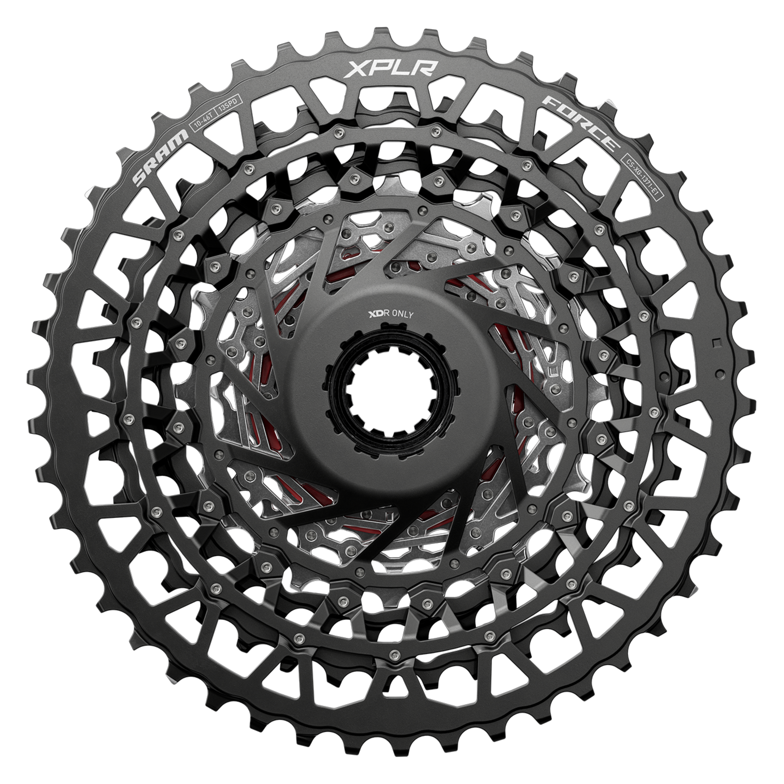 FORCE XPLR AXS Kassette XG-1371 13fach / silver / 10-46t