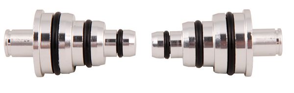 STECKACHSENADAPTER VORDERRAD 15/20/9mm  für Zentrierständer / grau