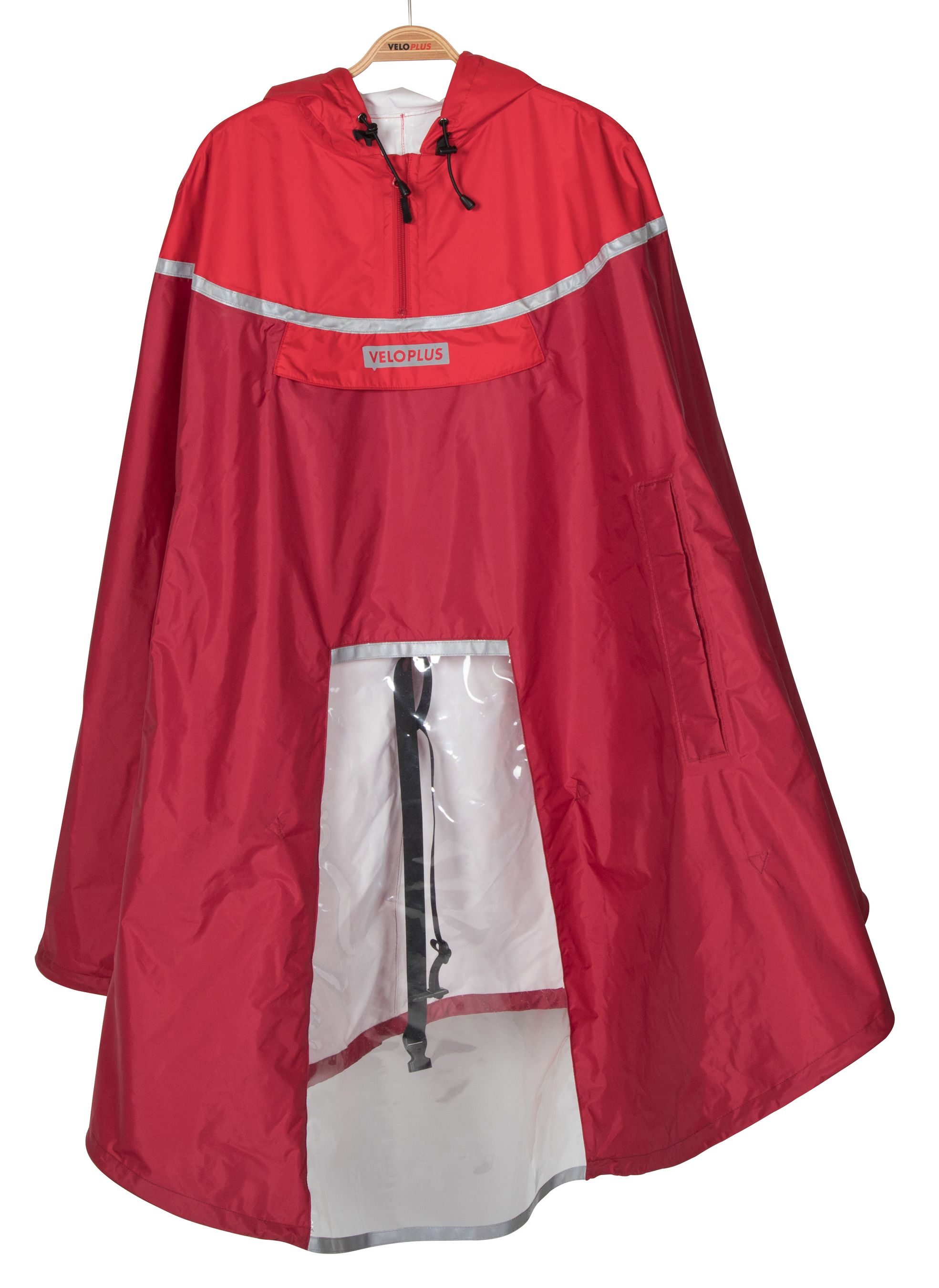 WINDOW 2.1 Unisex-Regenponcho / red/dark red / S/M