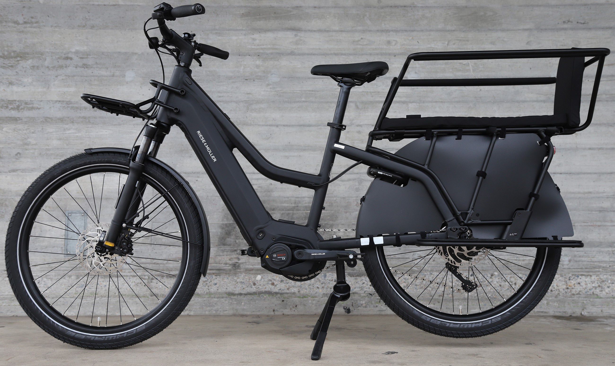 MULTICHARGER2 MIXTE GT FAMILY E-Cargobike / utility grey black matt / 47 CM