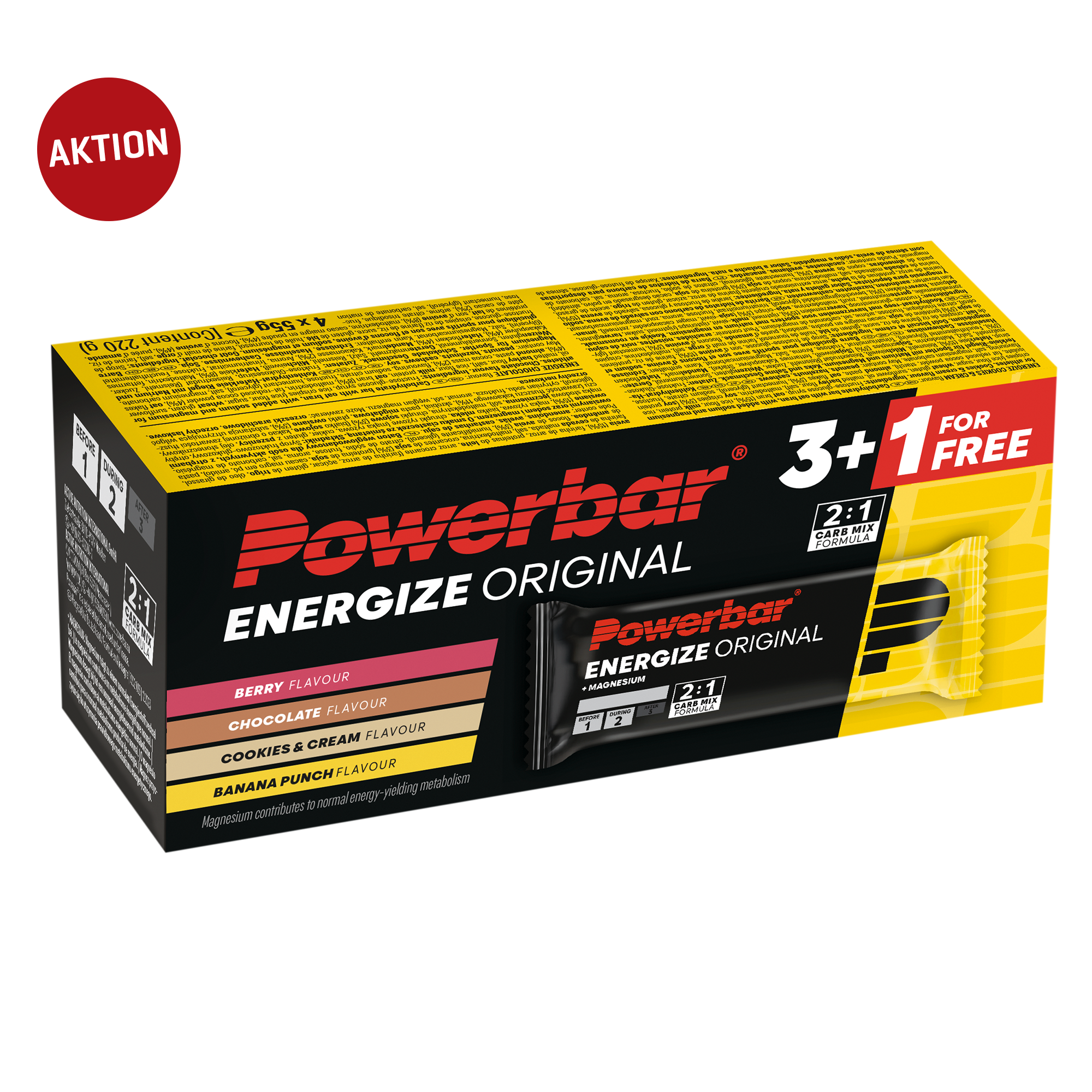 ENERGIZE PROMO 3+1, 4 Aromen