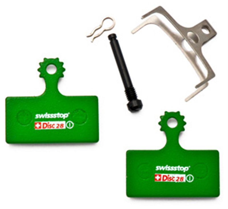 DISC C 28 Bremsbelag, organisch, für Shimano M985 / M785 / M675 / M615 / R785 u.a. / grün / ORGANISCH