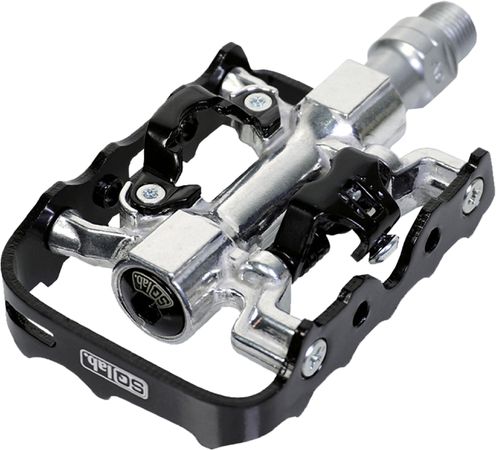 502 HYBRID Kombipedal / silber / L (+8mm)