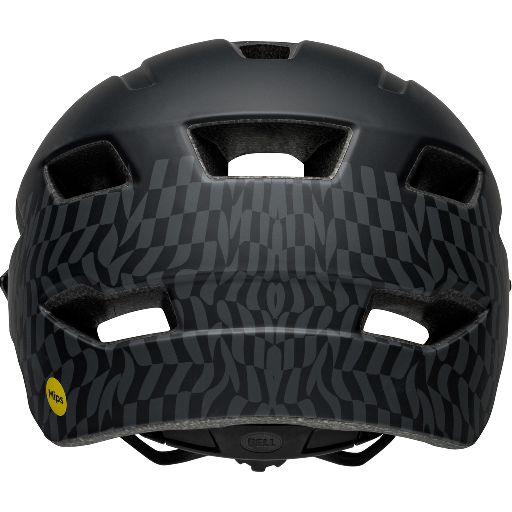 Sidetrack Child Helmet / matte black wavy checks