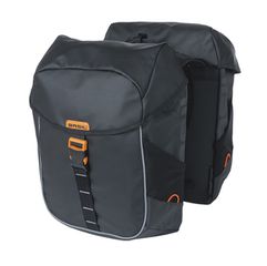 Miles Tarpaulin Gepäckträger Doppeltasche / schwarz/orange