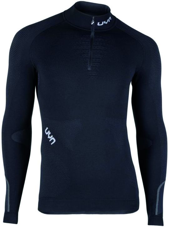 AMBITYON Herren-Langarmshirt / blackboard/blackwhite / S/M