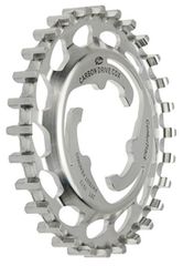 CDX Riemenscheibe hinten, 24 Zähne für Alfine/Nexus Nabe / silber / 24 Zähne