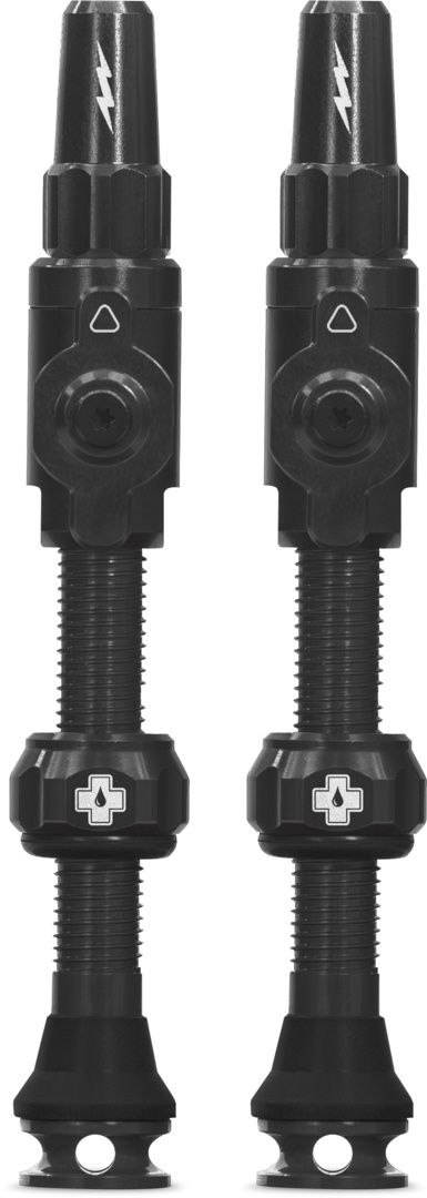 BIG BORE LITE TUBELESS VALVES / schwarz / 75mm, Felgenhöhe bis 30mm