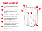 PIAZZA GRANDE Hinterradtasche / kaffee reflektierend