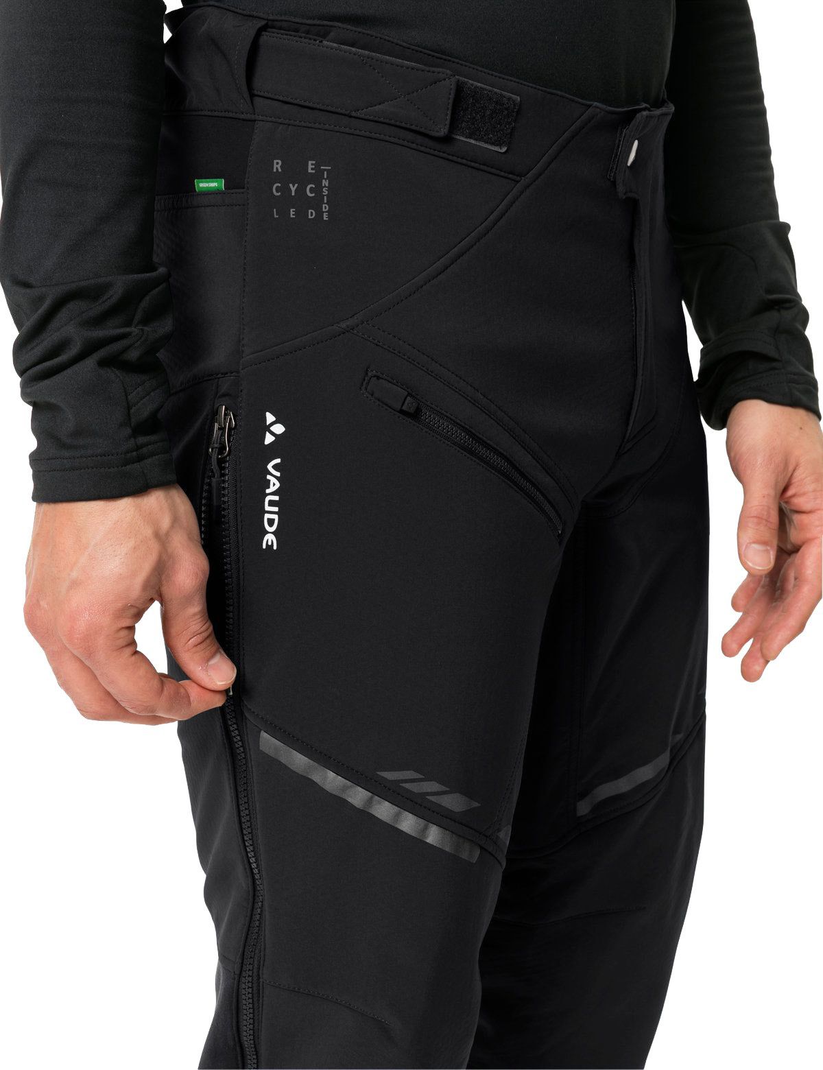 VIRT II Herren-Softshellhose / black/black / L