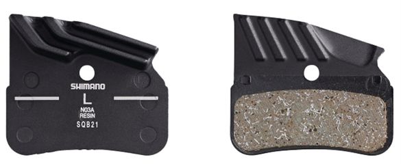 N03A Ice-Tec 4-Kolben-Bremsbelag mit Kühllamellen ab Jg. 2019 / Resin/Trägerplatte Alu