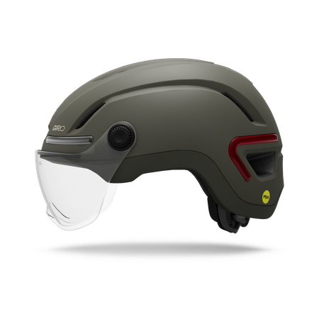 ETHOS MIPS LED SHIELD Velohelm / matte dark sage / L 59-63