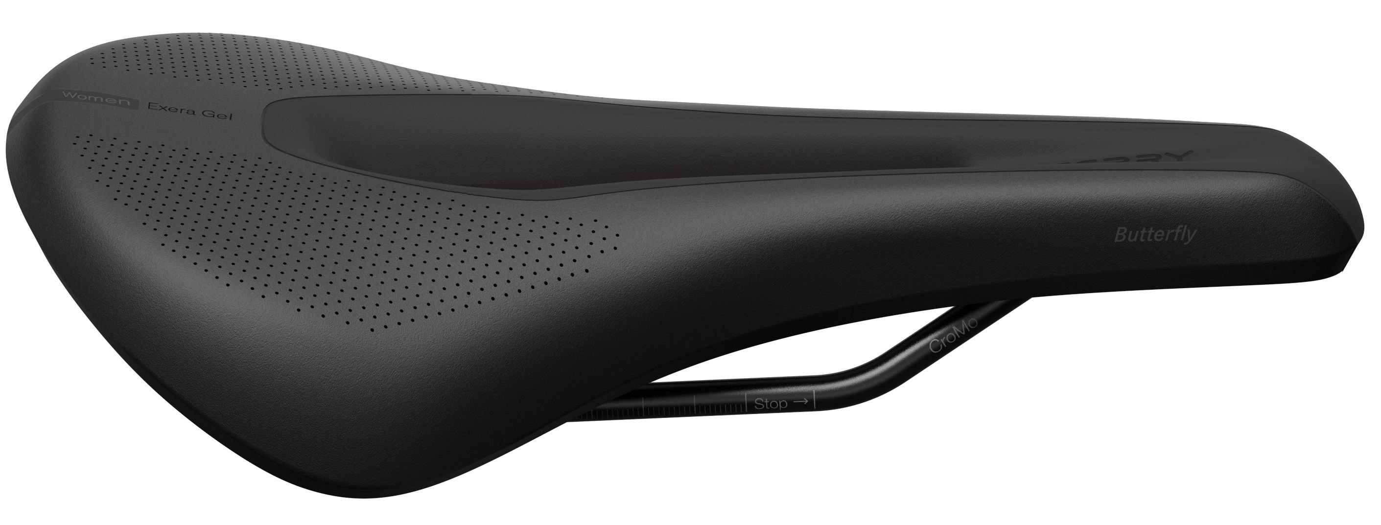 Sattel Butterfly Exera Gel Lady / schwarz / 169 mm, Max. 12-15 cm
