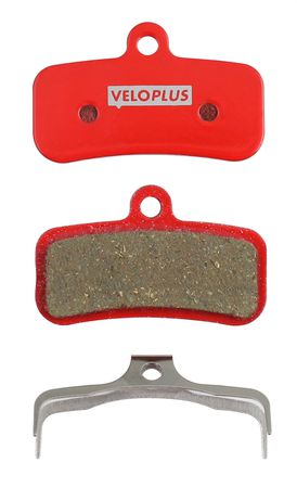 MAXPAD Bremsbelag für Shimano 4-Kolbenbremsen / rot / organisch