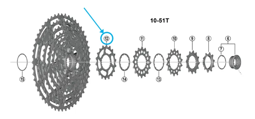 Zahnkranz CS-M9200 / 18 Zähne
