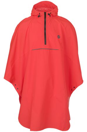 Unisex Rain Poncho Grant / high vis red