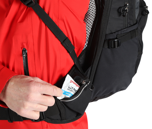 YAK Rucksack 19 + 5 Liter / schwarz grau / 19+5L