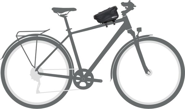 TOPTUBE-BAG Oberrohrtasche / black matt / 1.5 L