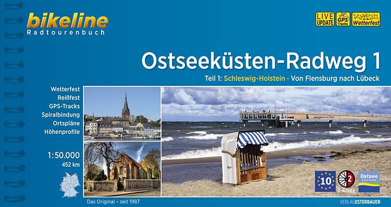OSTSEEKÜSTEN-RADWEG Radatlas / NR. 3, USEDOM - DANZIG