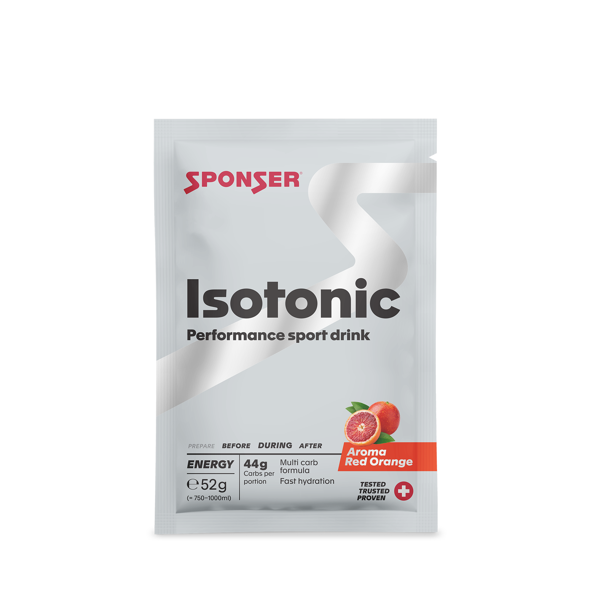 Isotonic, Display (20 x 52 g) / Red Orange