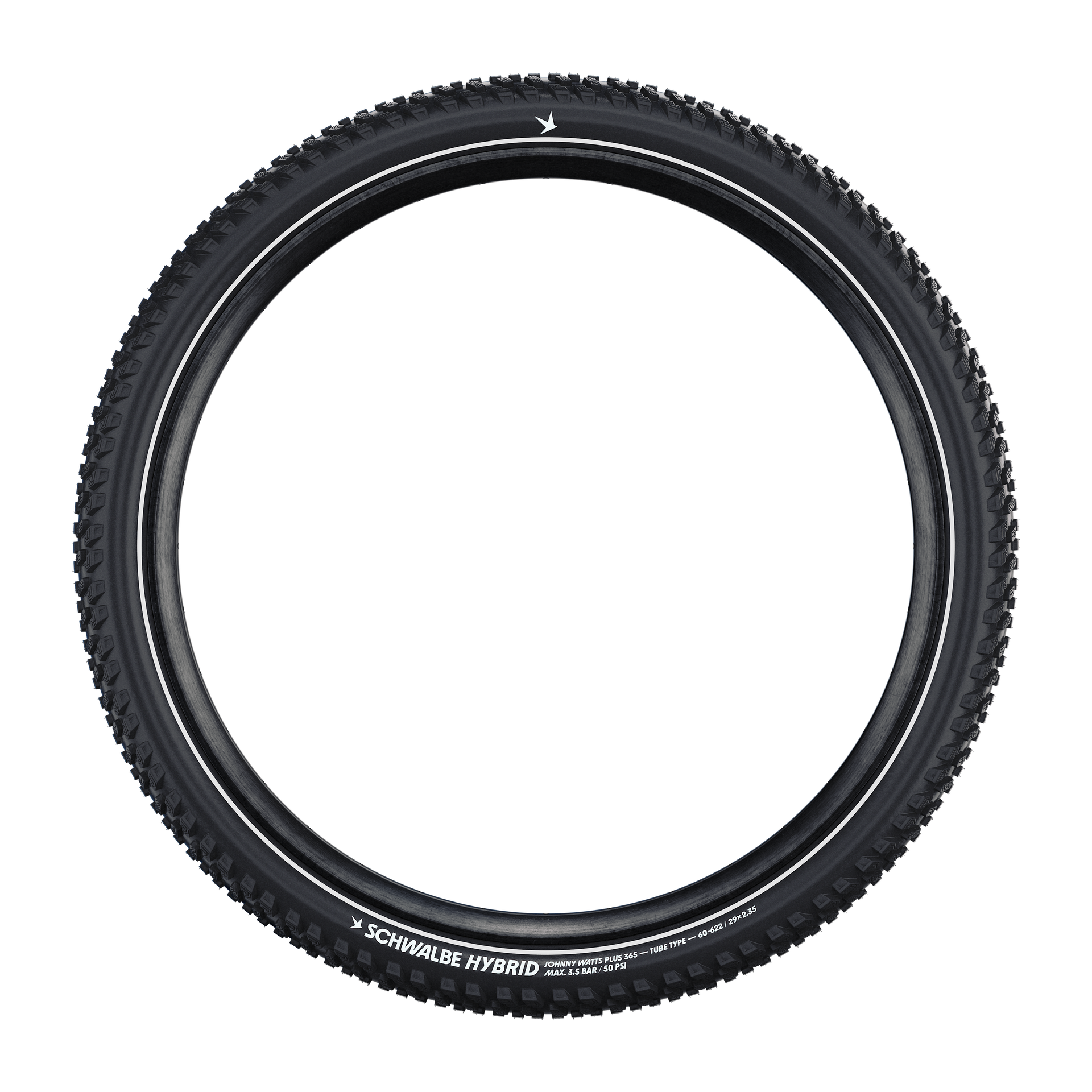 HYBRID JOHNNY WATTS PLUS 365 Ganzjahres-Reifen / black / 27.5"x2.35, 60-584